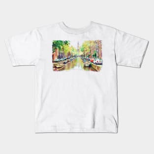 Amsterdam Canal 2 Kids T-Shirt